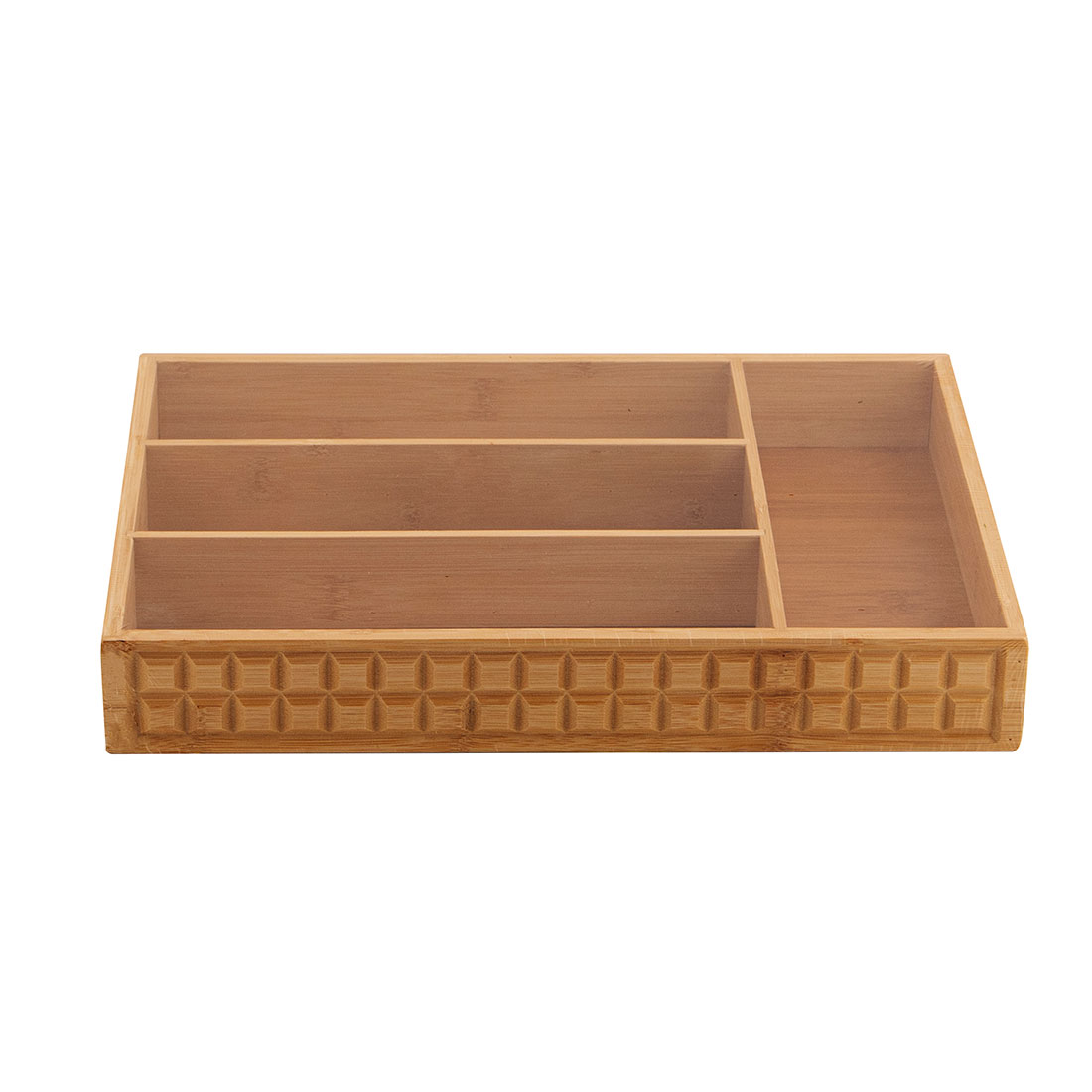 Organizador cubiertos bambu 35x25x5cm Pequeno Mundo