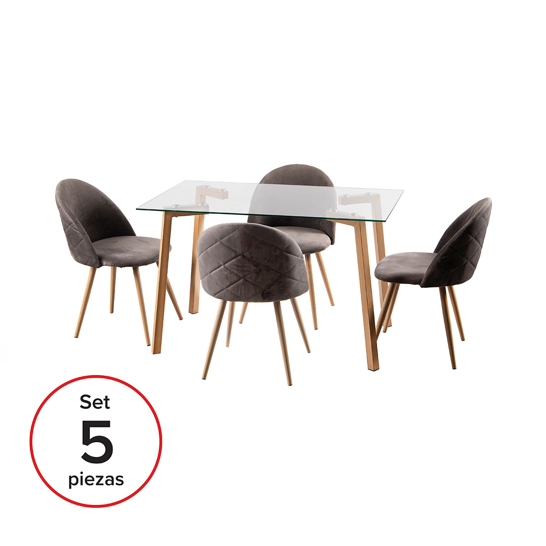 Comedor Estructura madera 5pcs