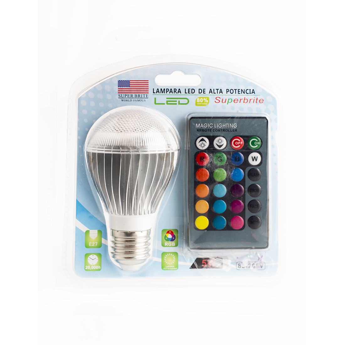 Bombillo LED colores 5 watts